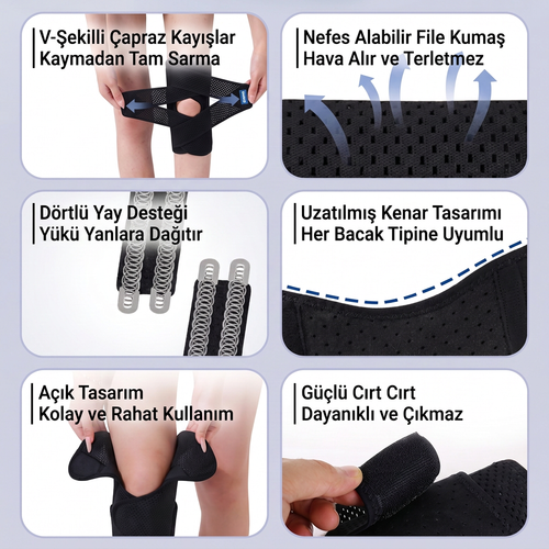 Stabilform Çelik Yaylı Dizlik