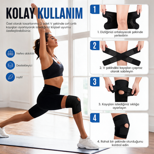 Stabilform Çelik Yaylı Dizlik