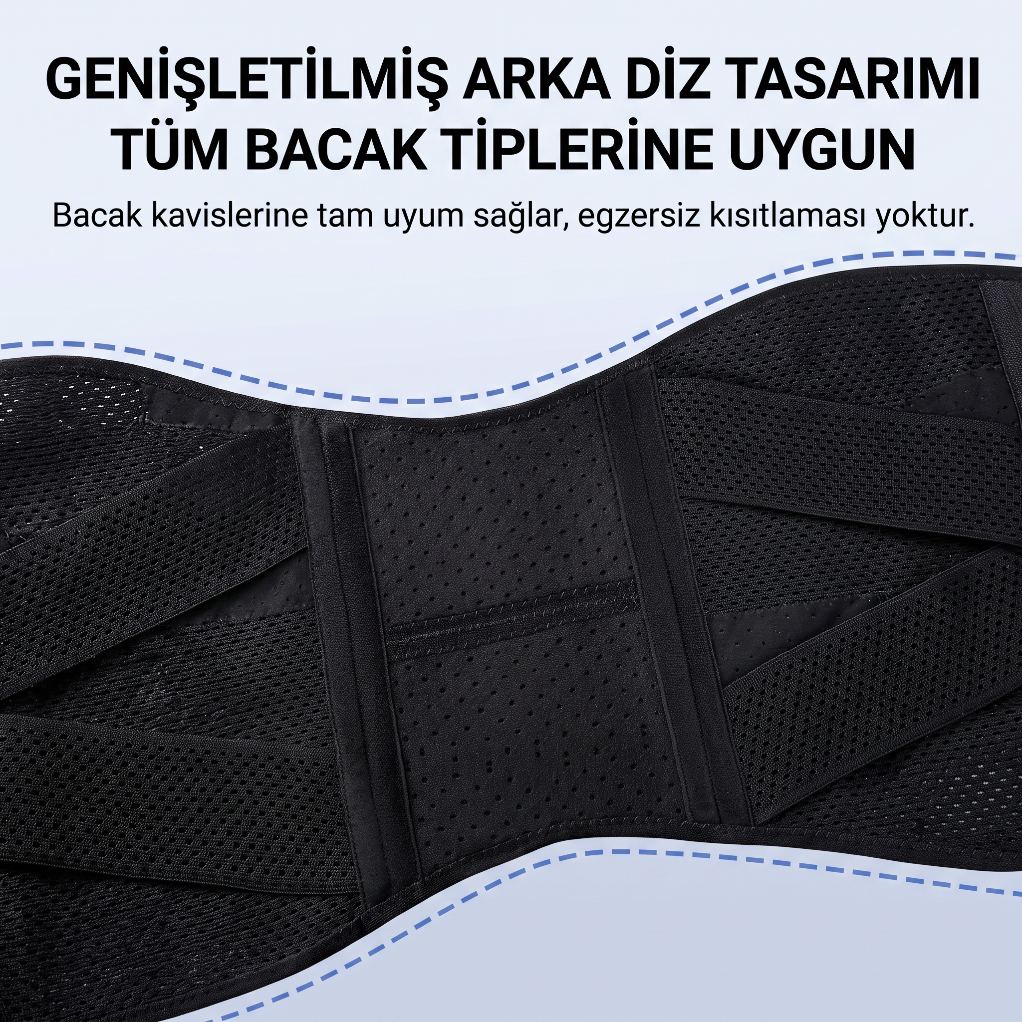 Genişletilmiş arka diz tasarımı