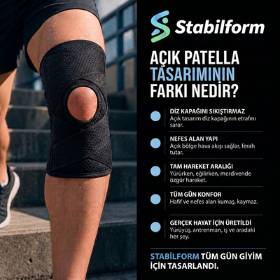 Açık patella tasarımı